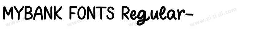 MYBANK FONTS Regular字体转换